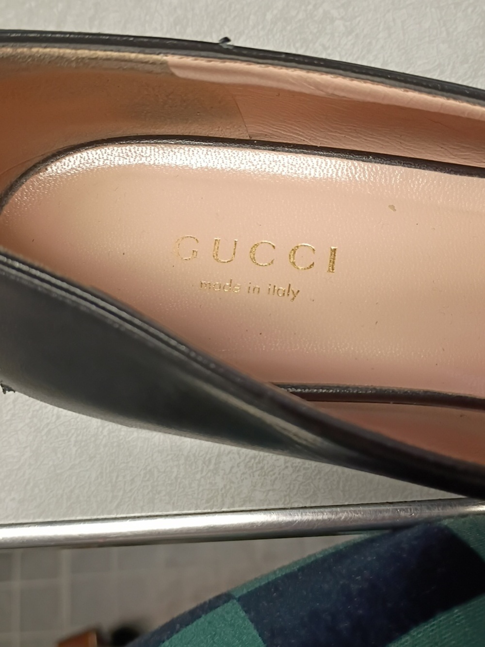 Gucci Black Leather Loafers with Gold GG Bit - Picture 2 of 8